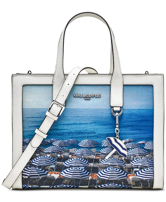 KARL LAGERFELD PARIS Nouveau Medium Leather Satchel - Macy