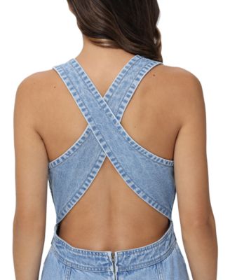 Frye Women's Chambray Cross-Back Midi Dress - Macy's