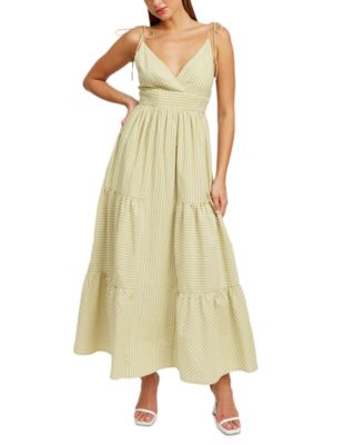 En Saison - Women's Amara Tiered V-Neck Maxi Dress
