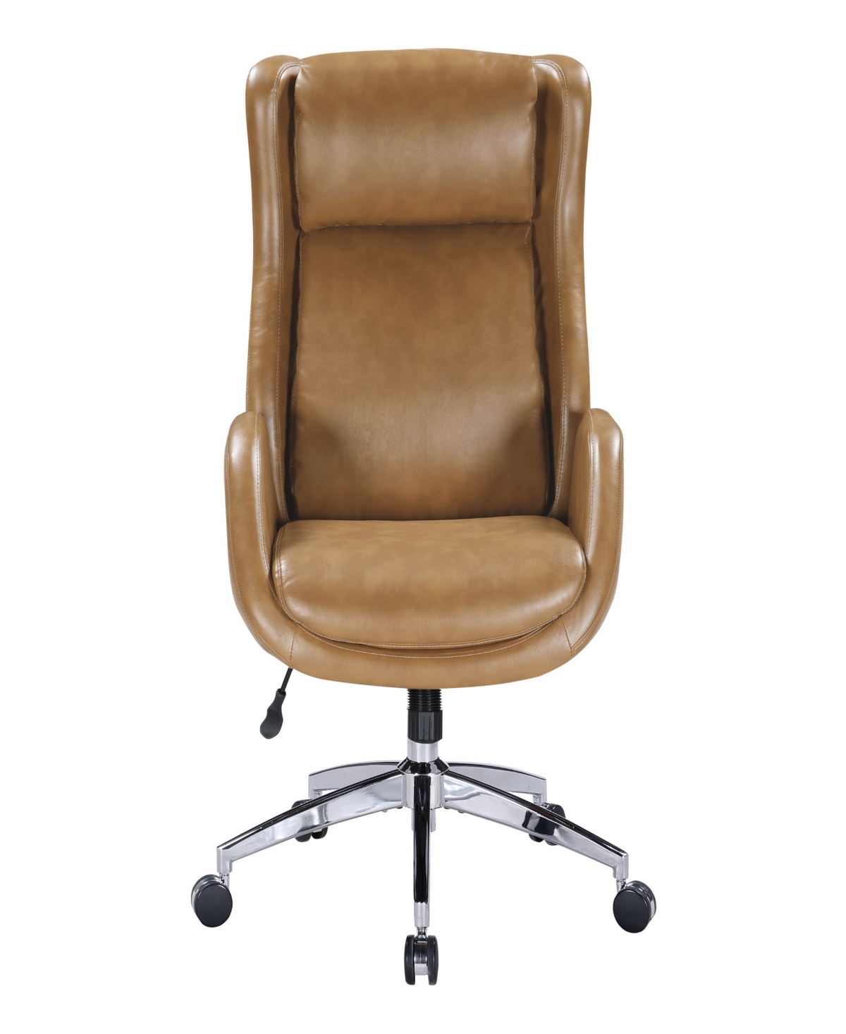 Osp Home Furnishings Office Star Blanchard Office Chair In Nutmeg Leatherette Upholstery In Nutmeg