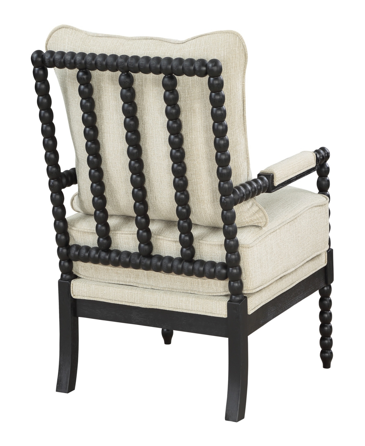 Shop Osp Home Furnishings Office Star Eliza Brown Spindle Chair With Linen Fabric