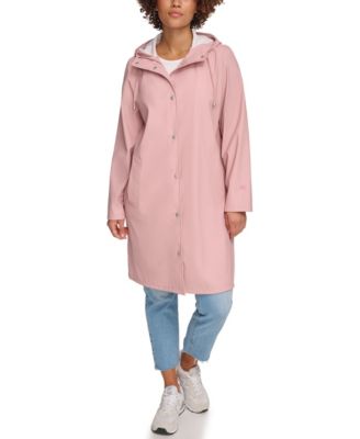 Women's Long Hooded Rain Coat