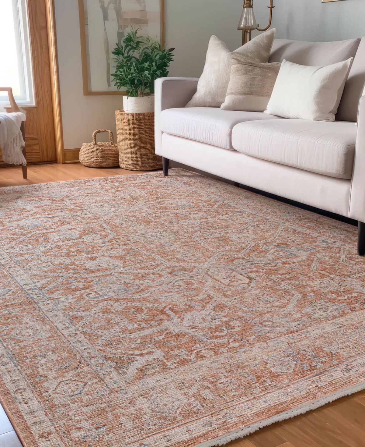 Dalyn Vienna Vi1 5'x7'10 Area Rug In Orange