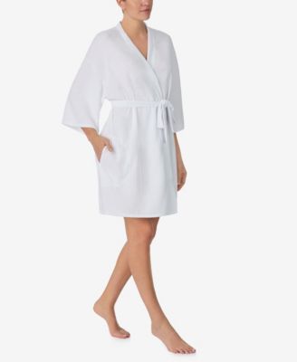 Women's 3/4 Kimono  Sleeve  Short Robe