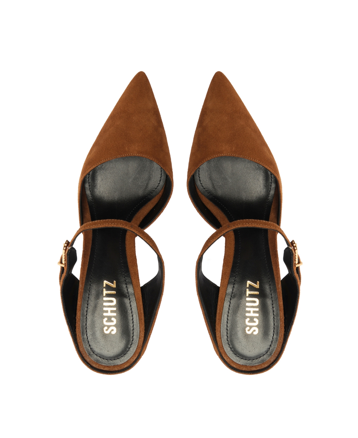 Shop Schutz Women's Laura Mule High Stiletto Pumps In Caramel Suede