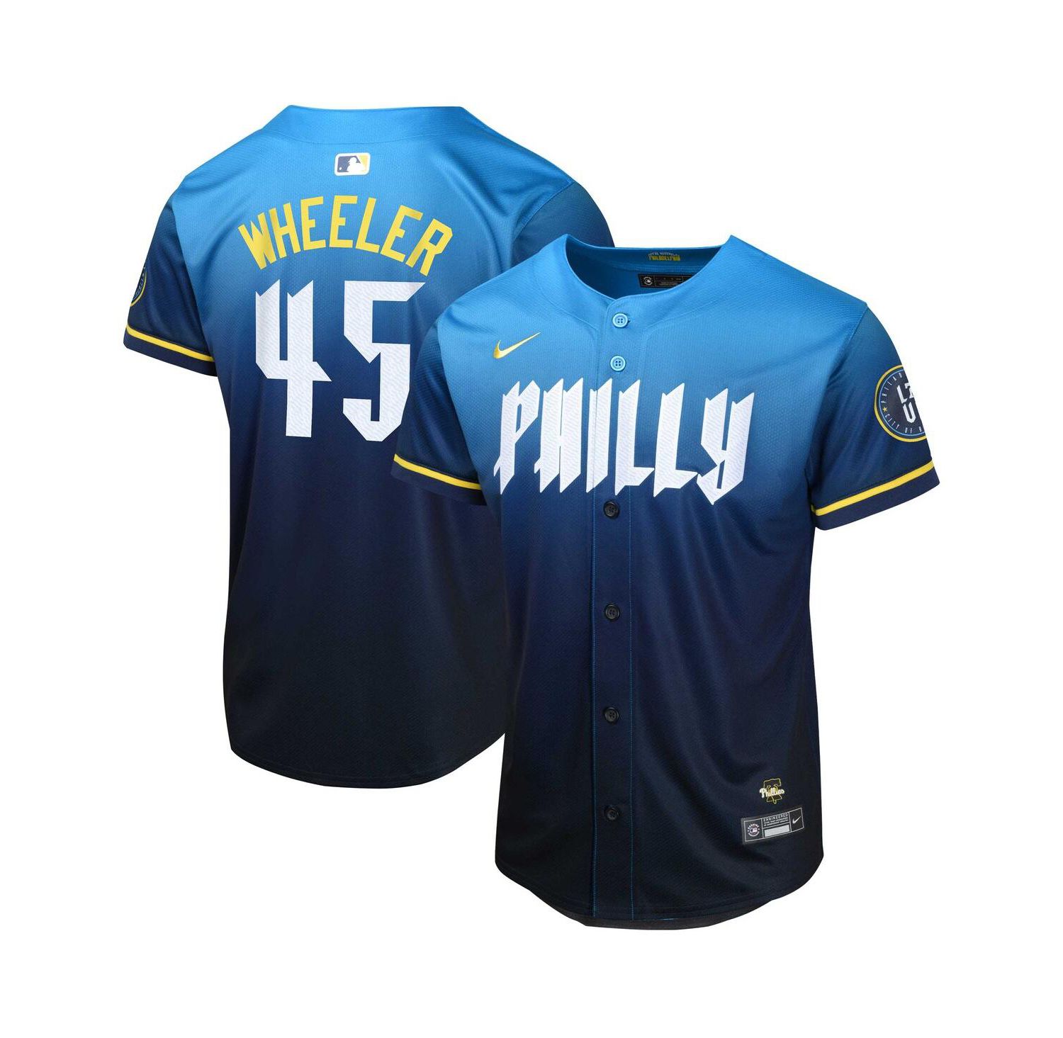 Big Boys and Girls Zack Wheeler Blue Philadelphia Phillies 2024 City Connect Limited Player Jersey