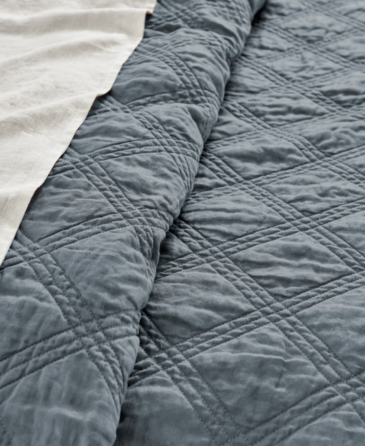 Levtex Washed Linen Relaxed Textured Quilt, King