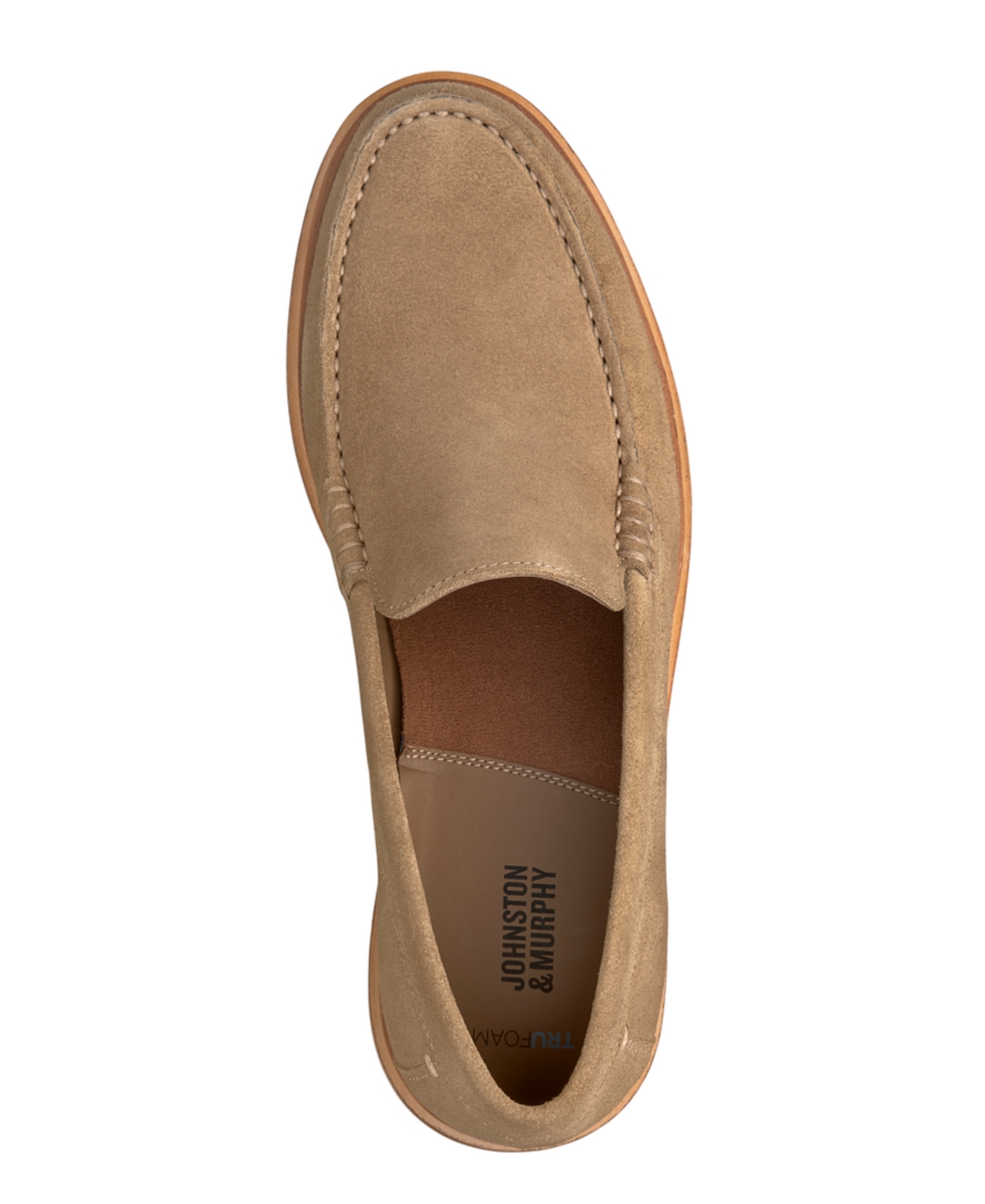 Shop Johnston & Murphy Men's Lyles Venetian Slip On Loafers In Taupe