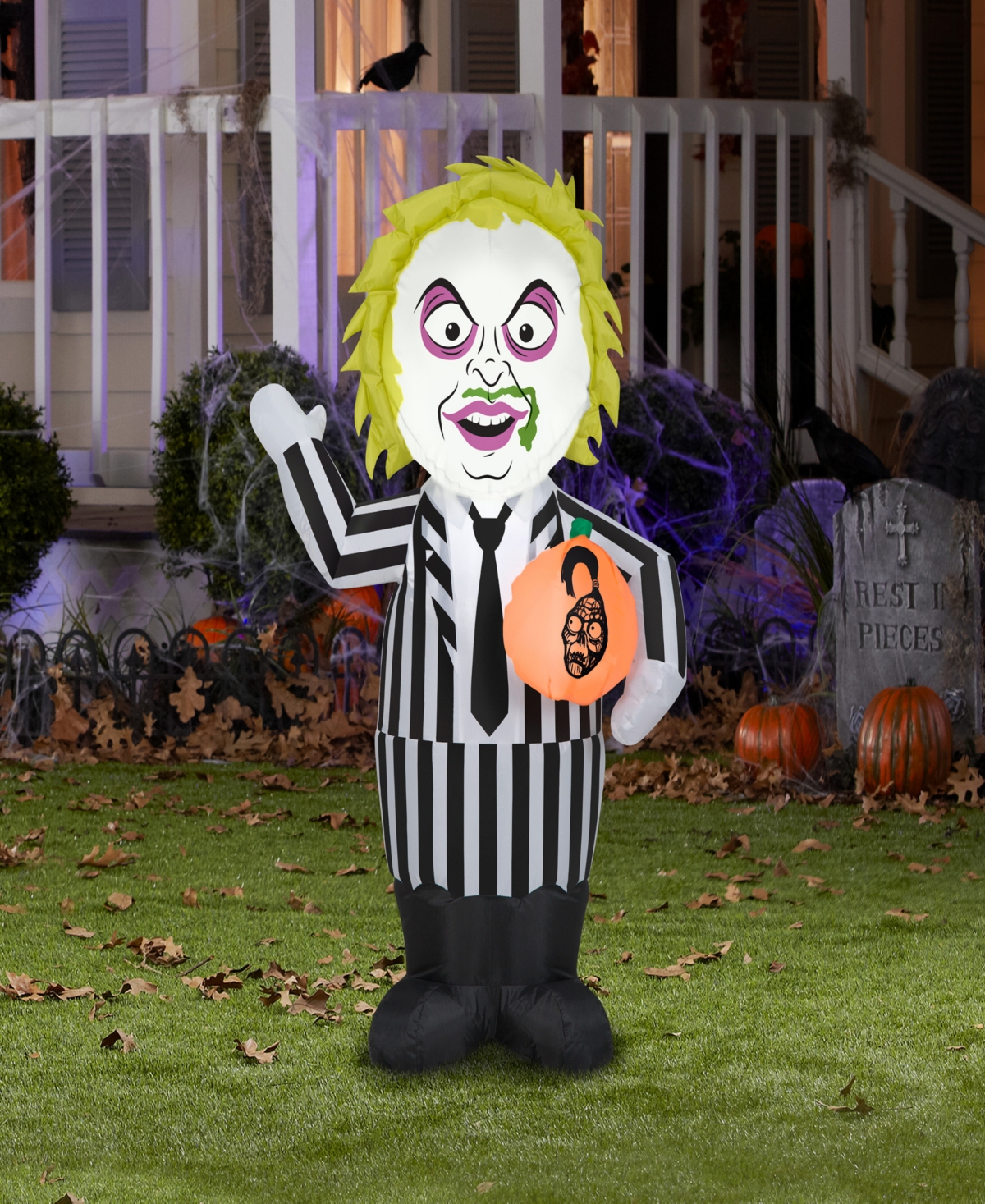 Shop National Tree Company 42" Inflatable Decoration, Black, Beetlejuice Character, Self Inflating, Plug In, Halloween Collecti