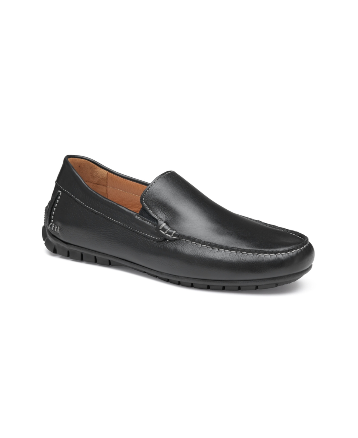 Shop Johnston & Murphy Men's Cort Moc Venetian Driving Loafers In Black