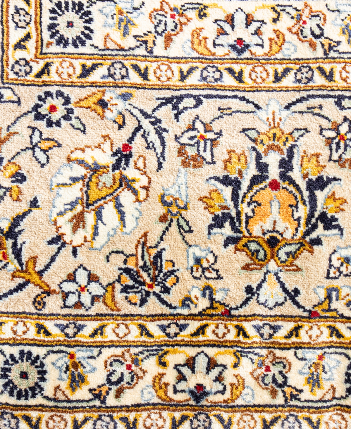 Shop Bb Rugs One Of A Kind Kashan 9'10x13'3 Area Rug In Ivory
