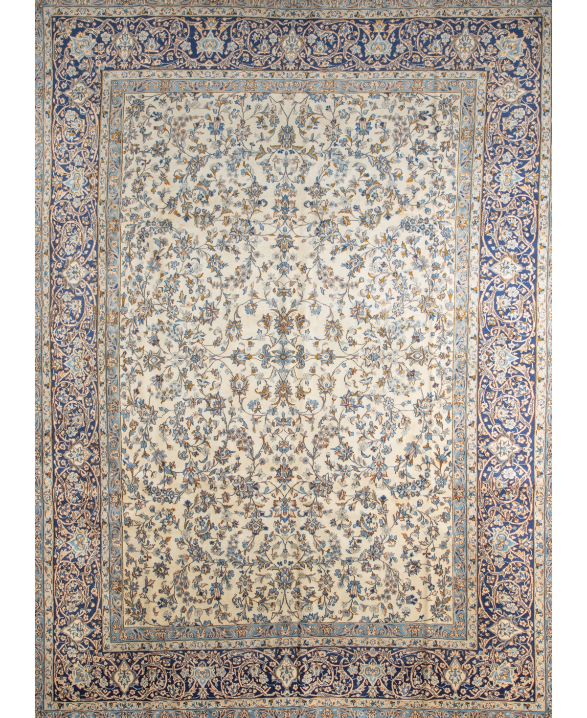 Shop Bb Rugs One Of A Kind Kerman 9'9x13'9 Area Rug In Ivory