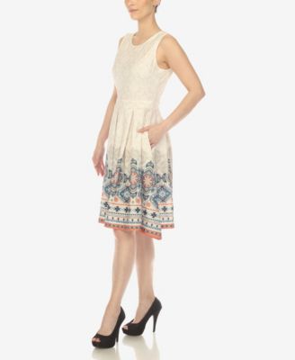 Women's Fit and Flare Knee Length Dress