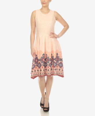 Women's Fit and Flare Knee Length Dress