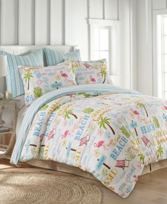 Beach Days Reversible 2-Pc. Duvet Cover Set, Twin/Twin XL