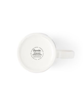 Blue Italian Steccato Bold Stripe Mugs, Set of 4