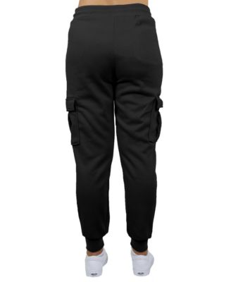 Women's Heavyweight Loose Fit Fleece-Lined Cargo Jogger Pants