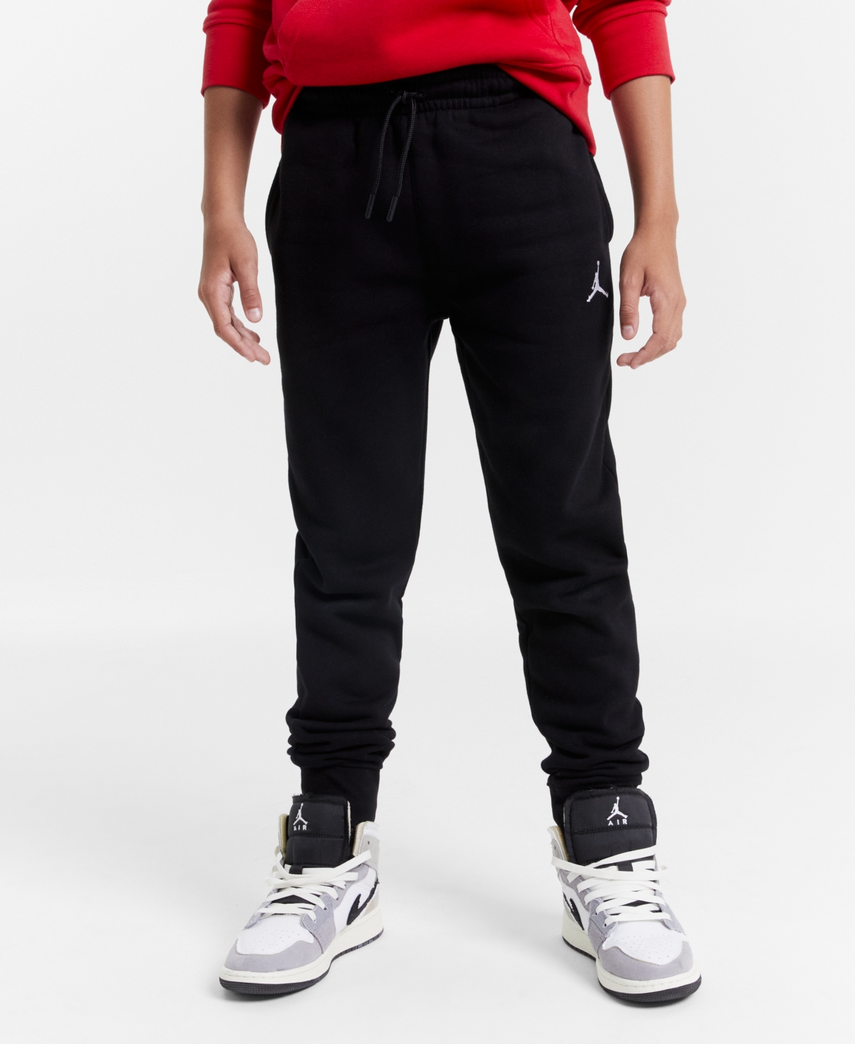Jordan Big Boys Mj Brooklyn Fleece Essentials Sweatpants In Black