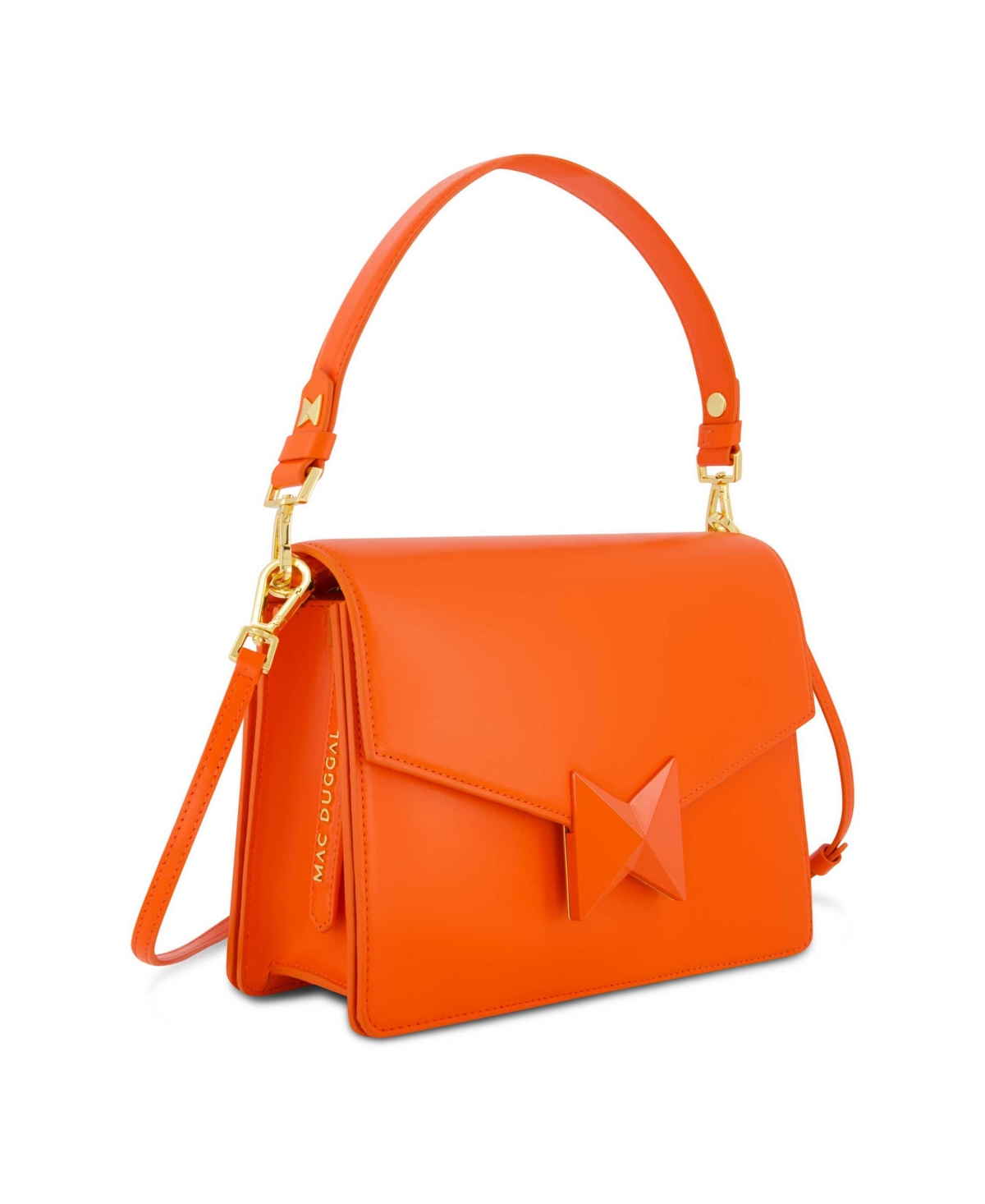 Classic Leather Medium Size Shoulder Bag - Sunset