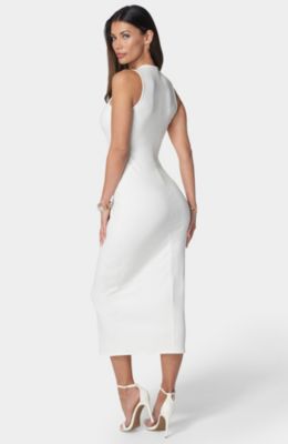 Women's Rib Sleeveless Midi Dress