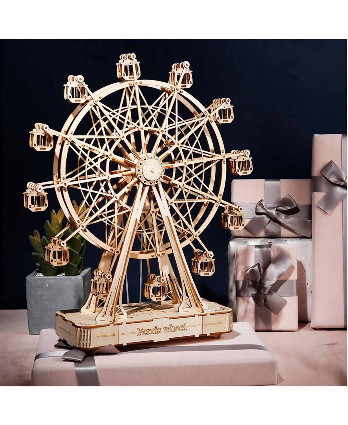 Детские конструкторы Flash Popup Ferris Wheel 232-Piece 3D Music Box Puzzle, Ages 14+ — фото 3