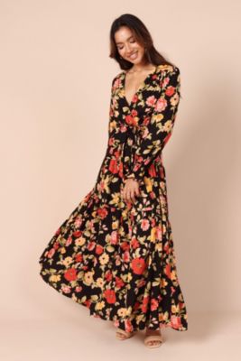 Women's Wrap Jacket Maxi Dress