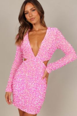 Women's Kelly Long Sleeve Sequin Mini Dress