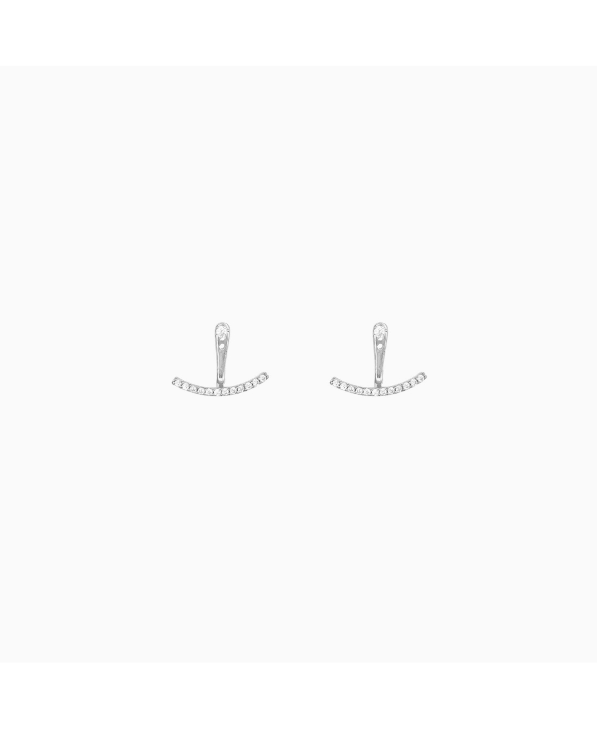 Anchor Earring Jackets - Silver