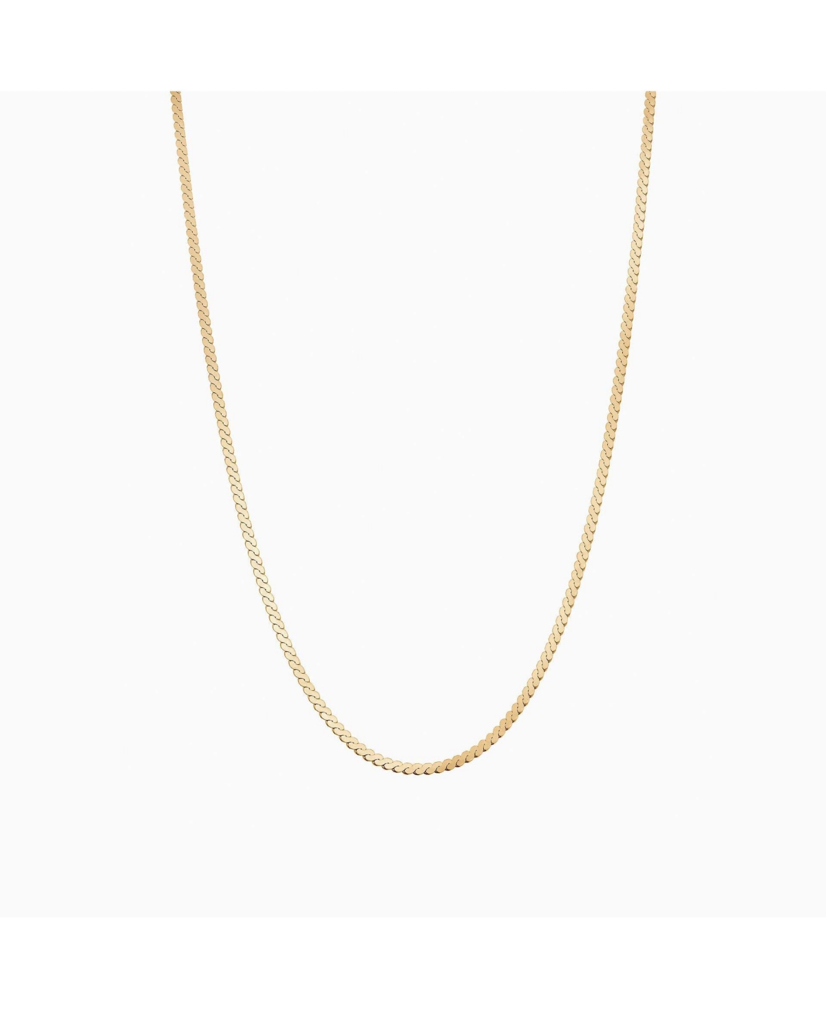 Cleopatra Flat Chain Necklace - Gold