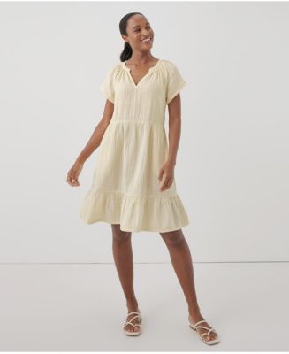 Pact Women's Organic Cotton Coastal Double Gauze Throw-And-Go