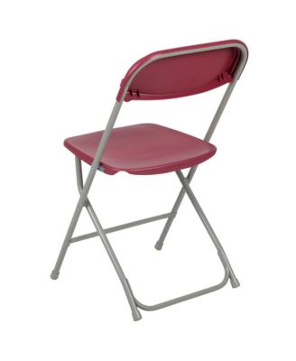 Set Of 10  650 Llb Weight Capacity  Plastic Stackable Folding Plastic Chairs