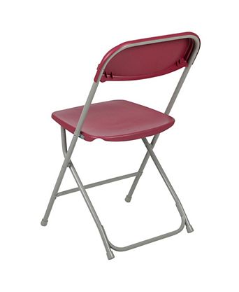 Set Of 10 650 Llb Weight Capacity Plastic Stackable Folding Plastic Chairs