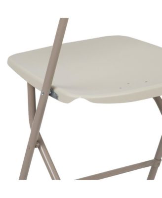 Set Of 10  650 Llb Weight Capacity  Plastic Stackable Folding Plastic Chairs