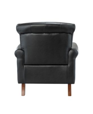 Edwin Transitional Comfy Armchair with Button-Tufted