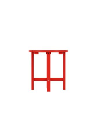 3 Piece Outdoor Porch Rocking Chairs with Round Side Table Set