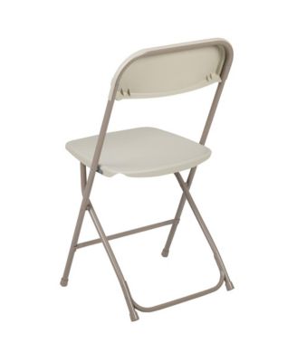 Set Of 10  650 Llb Weight Capacity  Plastic Stackable Folding Plastic Chairs