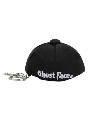 Logo Black Mini Wool Hat Keychain With Storage Pocket