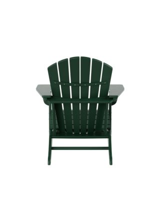 All-Weather Contoured Outdoor Poly Adirondack Chair (Set of 2)