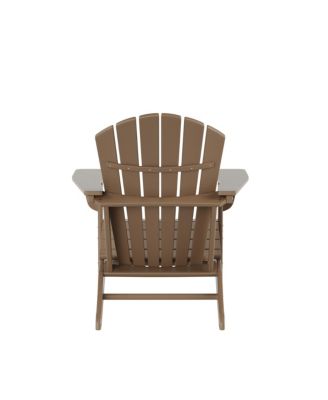 All-Weather Contoured Outdoor Poly Adirondack Chair (Set of 2)