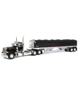 1/64 DCP Peterbilt 352 86 COE Con Rimorchio Wilson Pacesetter HS Grain - Cromato