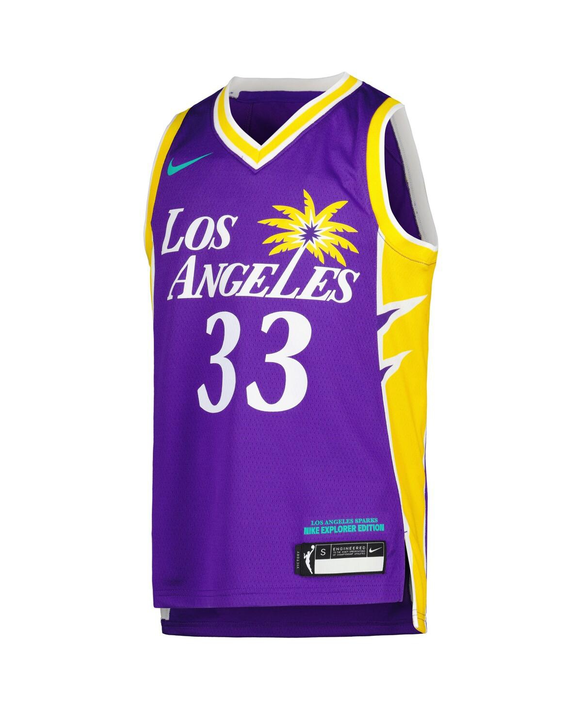 Nike Youth Katie Lou SamuelsonLos Angeles Sparks 2021 Explorer Edition Victory Player Jersey - Purple