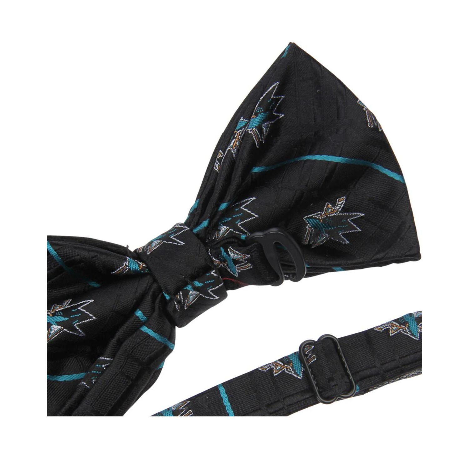 Men's Black San Jose Sharks Oxford Bow Tie