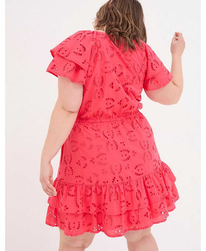 fatface marissa tie neck maxi dress mid orange