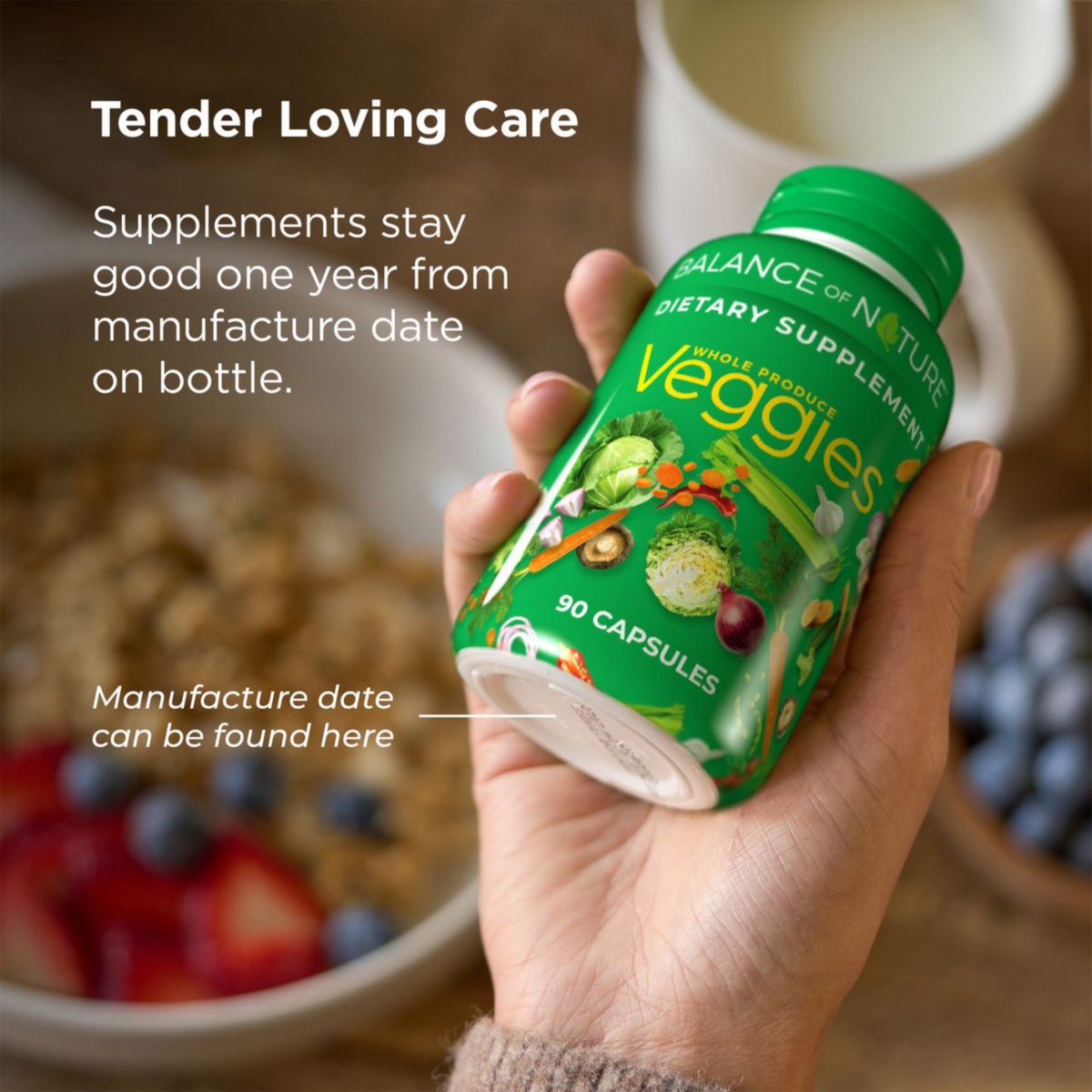 Balance of Nature Whole Health System - Whole Food Fruits & Veggies and Fiber & Spice Supplements