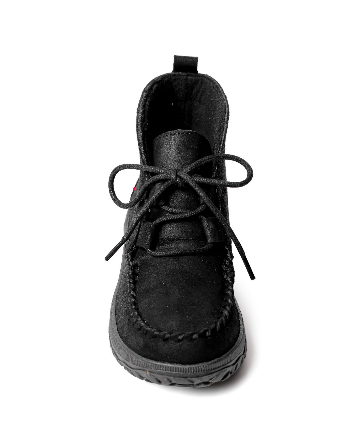 Женские ботинки Minnetonka Tealey Lace-up Suede Ankle, цвет: Чёрный — фото 2