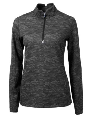 Women's Traverse Stretch Eco Camo Print Quarter Zip Pullover