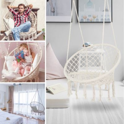 Macrame Hammock Swing Chair (330 lbs)