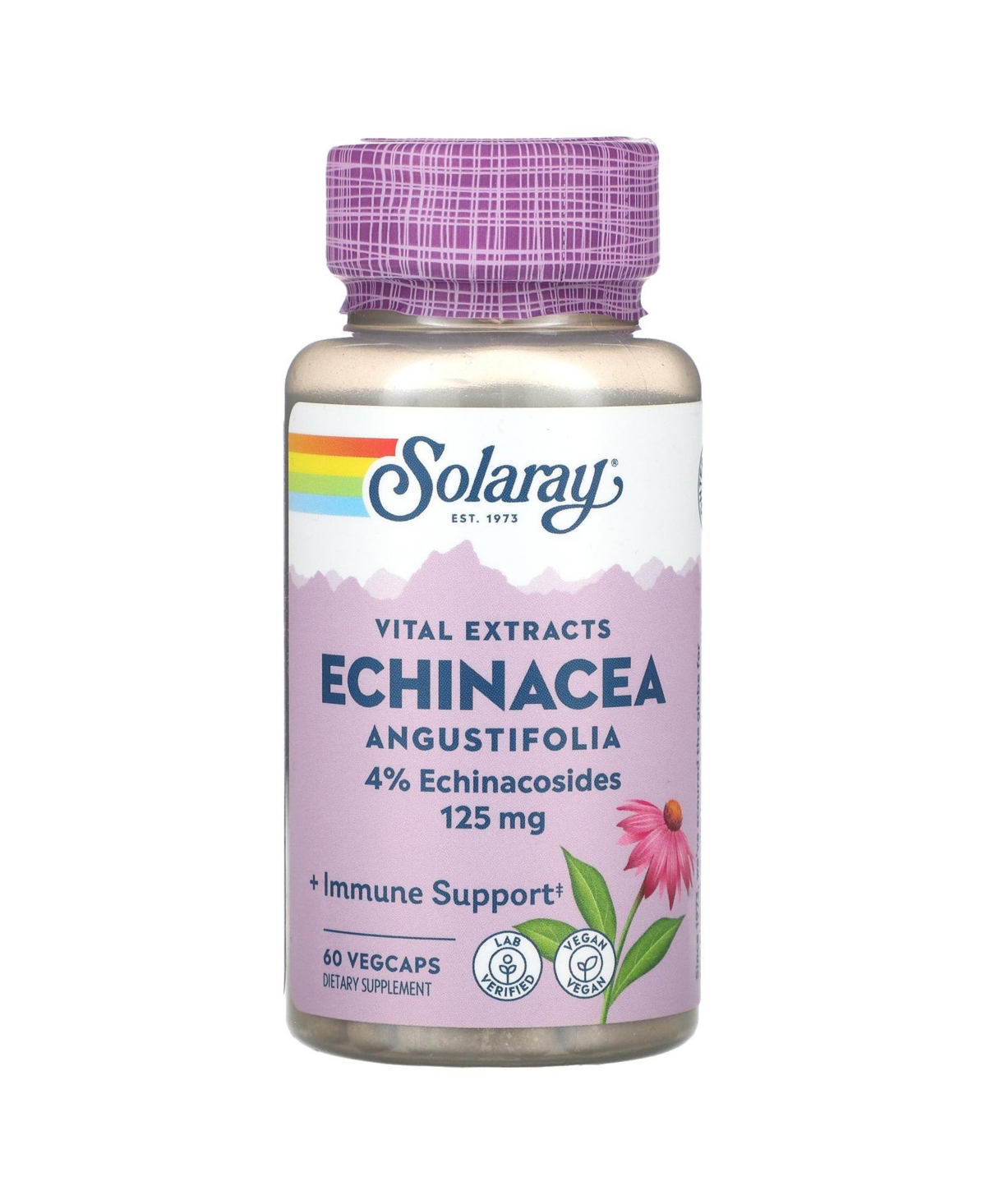 Vital Extracts Echinacea Angustifolia 125 mg - 60 VegCaps - Assorted Pre-pack (See Table