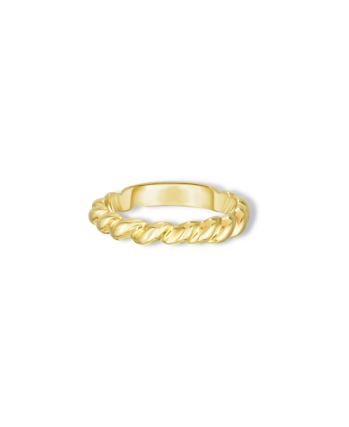 Thick Twisted Gold Band - Gold