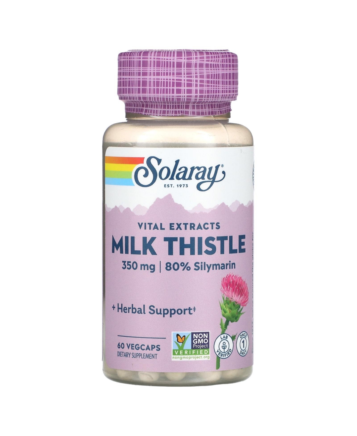 Milk Thistle Vital Extracts 350 mg - 60 VegCaps - Assorted Pre-pack (See Table